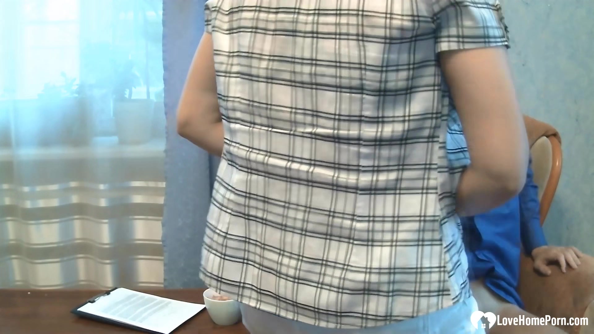 Horny secretary gets a pounding from her boss