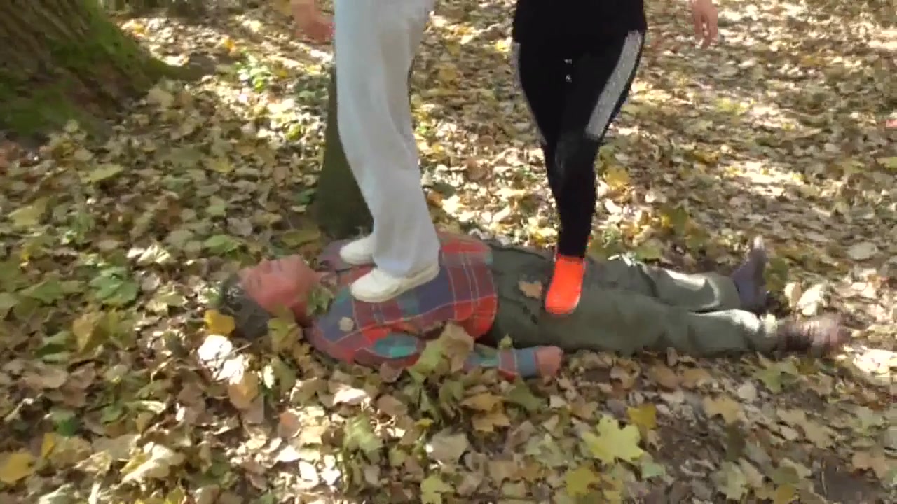 The old trampling mat by Femdom Austria