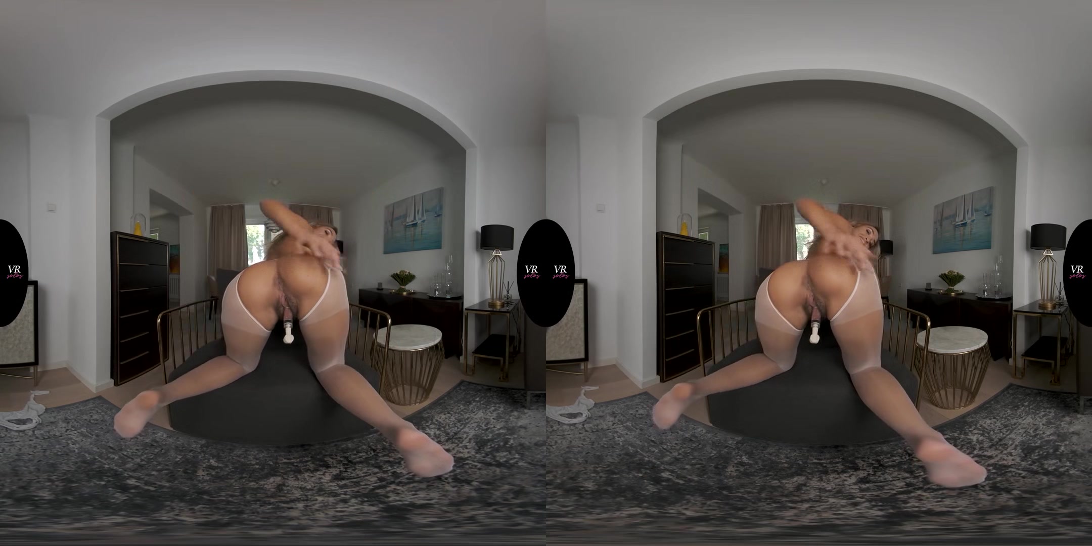 Briana Strokes Her Big Clit - Big Tit Amateur Solo
