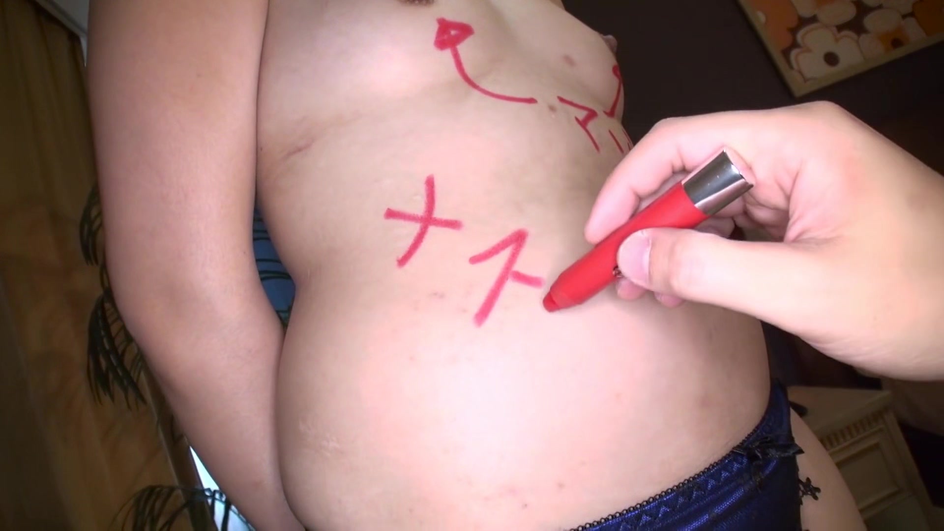 Rikako Yamada A Girl Is Scribbled All Over Her Body But She Still Gets Horny - 10musume