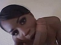 Very Hot Ebony Slut Sucks Dick