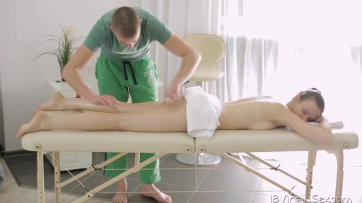 Nastya gets a massage so good that it turned her horny and she demanded a pounding
