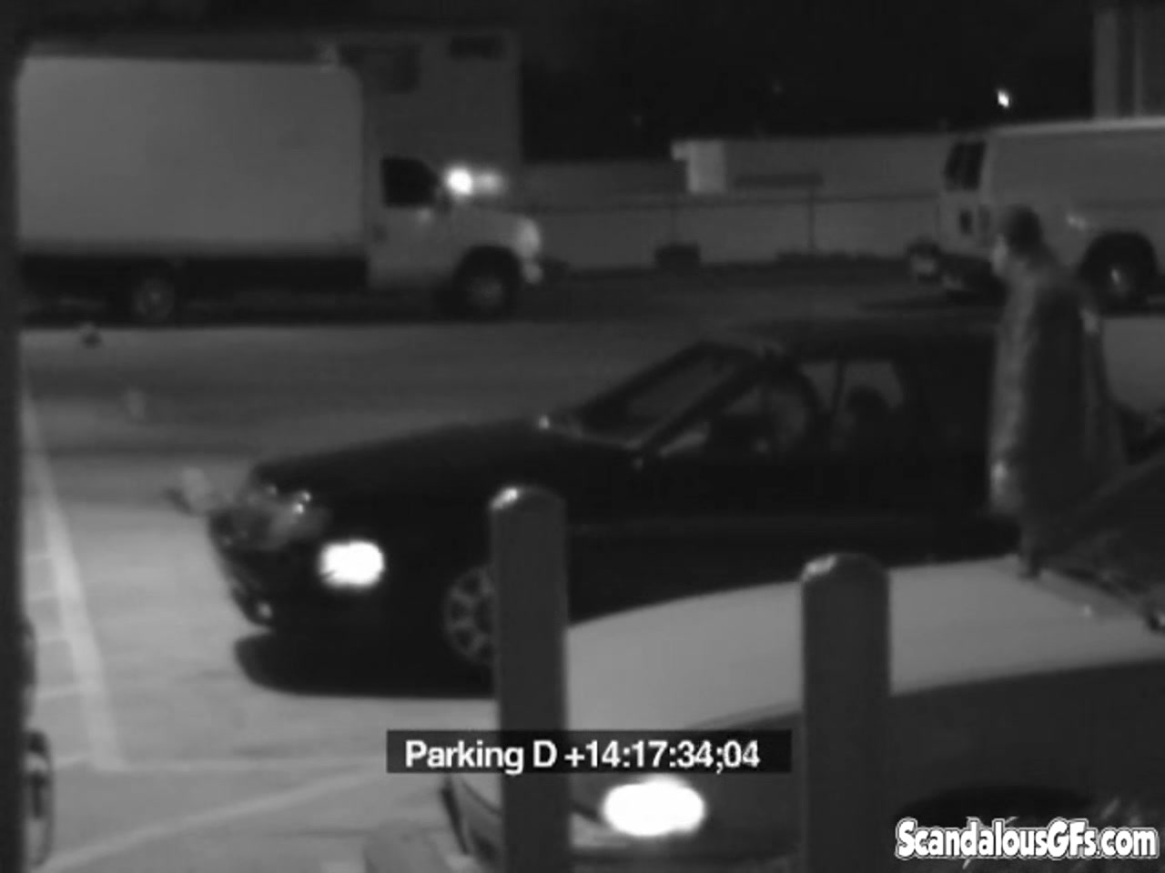 Cock whore sucks off security attendant