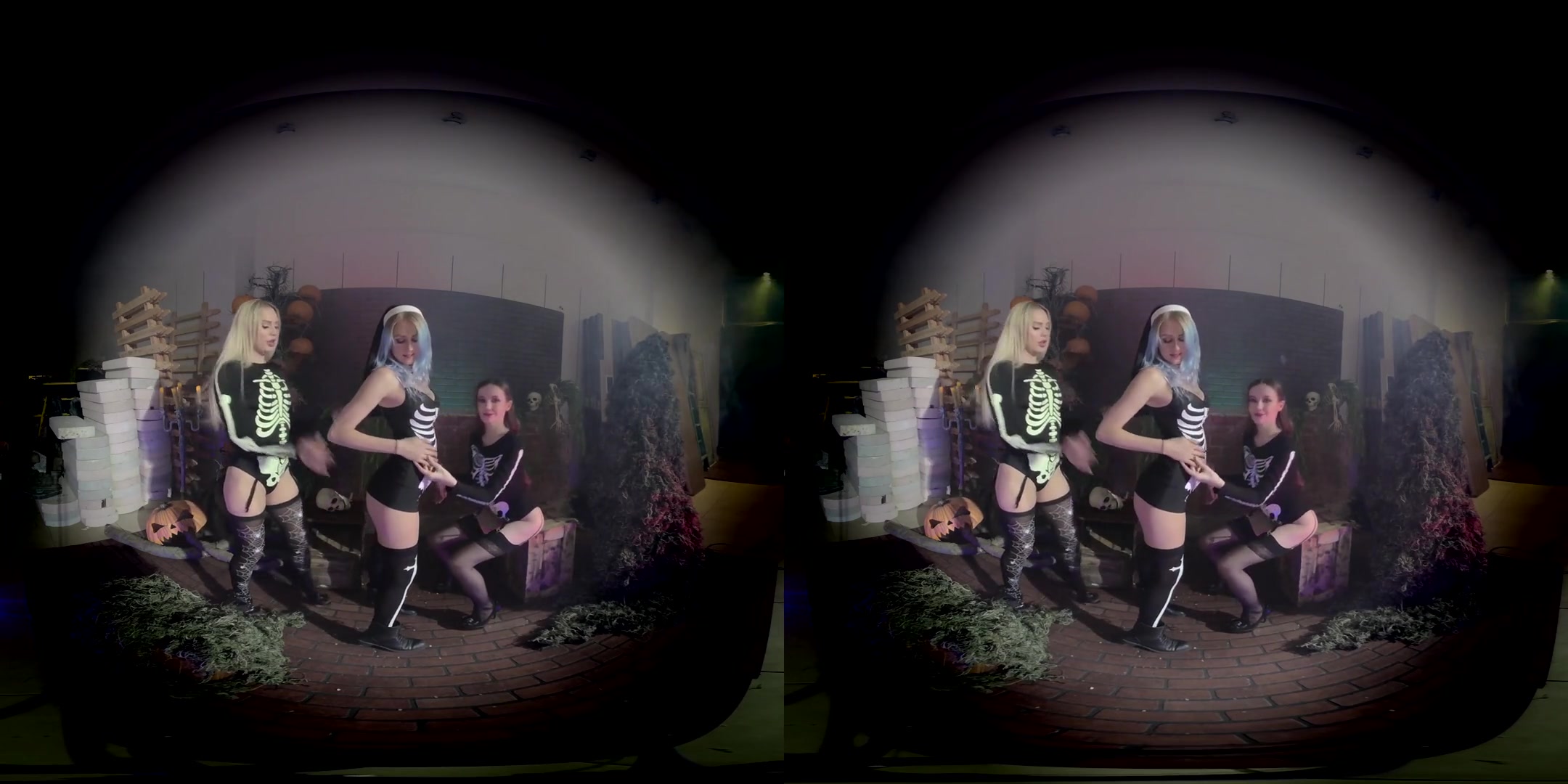 Skeletons - Amateur Lesbian Softcore Threesome