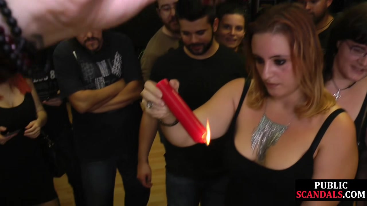 Public slut dominated in group sex by dirty hardcore lovers
