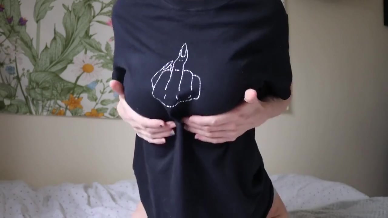 No Bra Tit Tease Joi