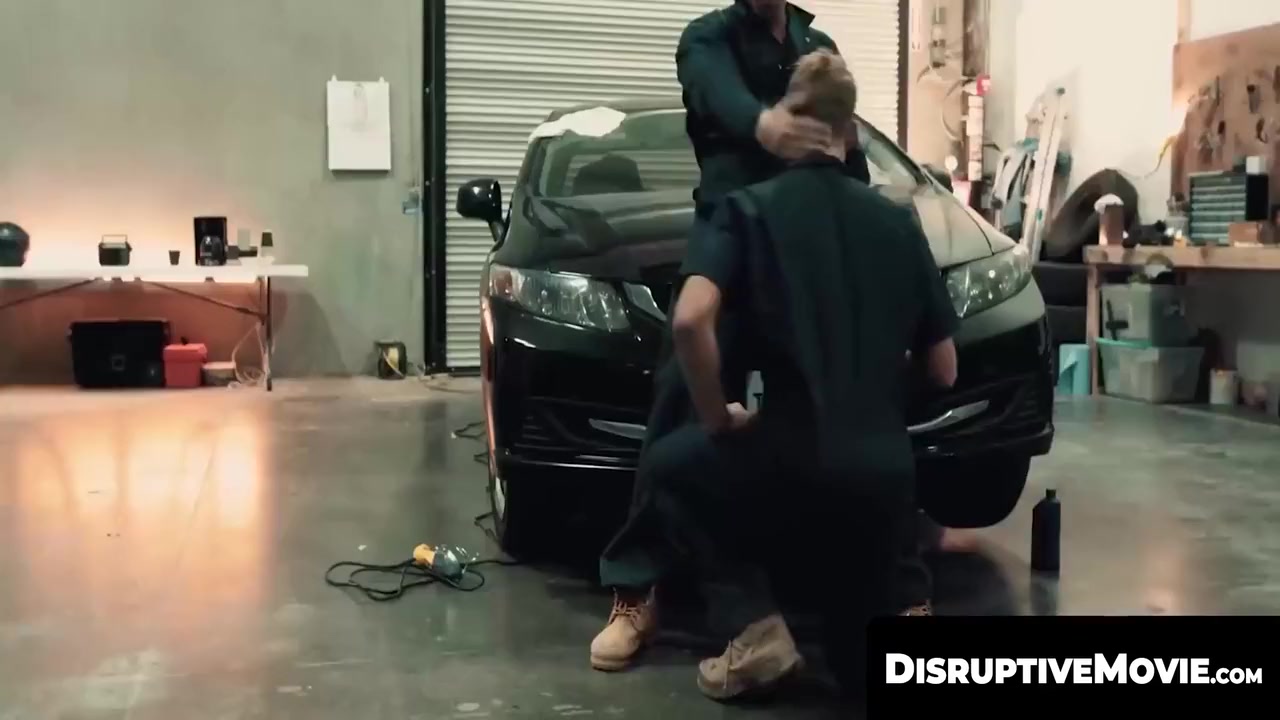 Disruptivemovie - Mechanic Bends Twink Over For A Quick Bareback 7 Min With Roman Todd, Brandon Anderson And Gay Porn