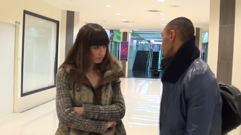 Pickup porn with model looking girl