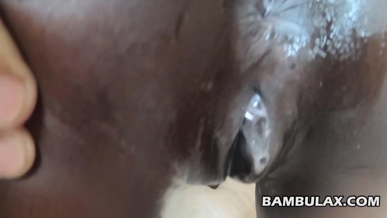 Young ebony doggystyle creampie