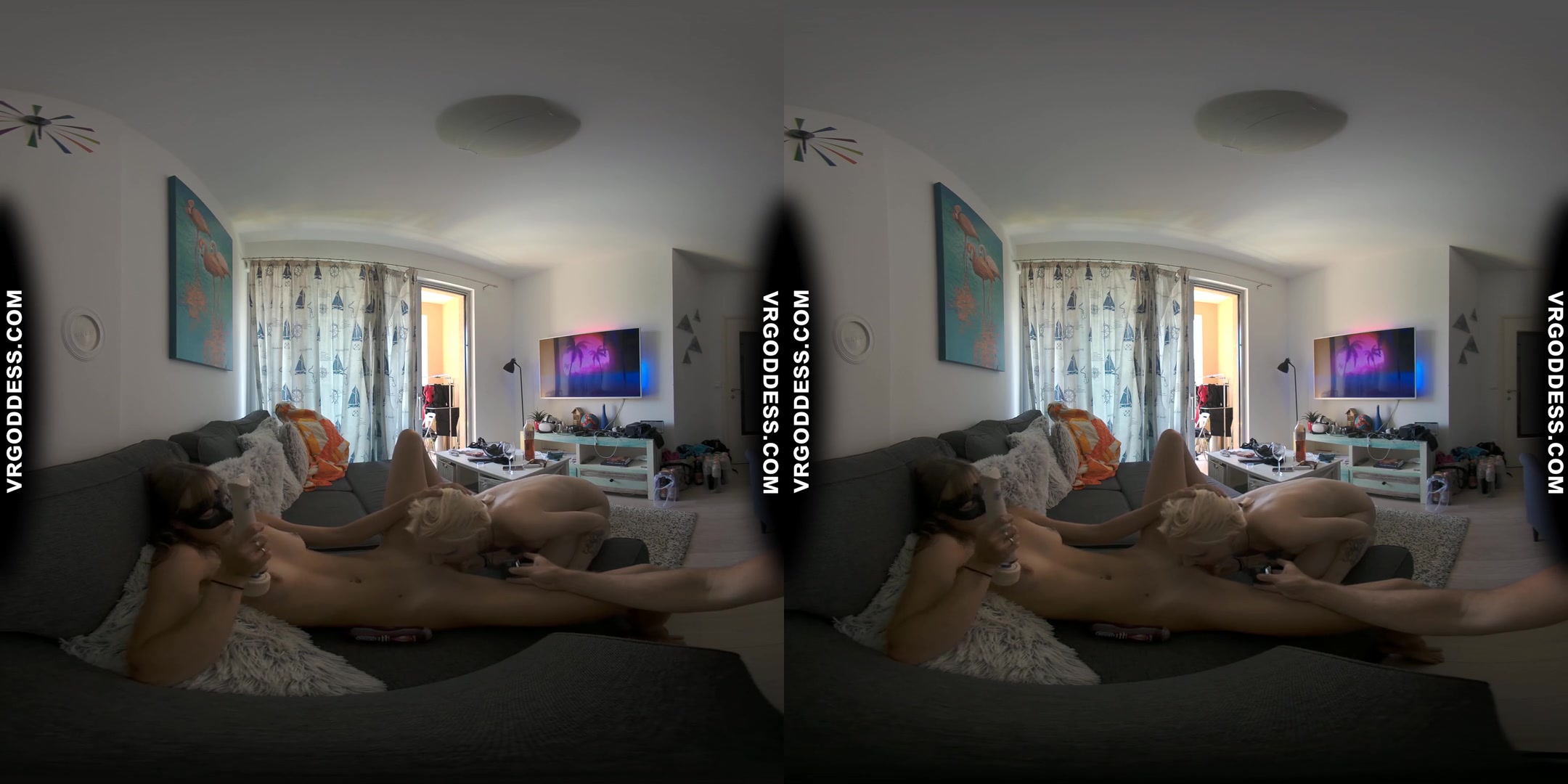 Afternoon Lesbian Pussy Licking And Hitachi Vibing Miss Pussycat With Ingrida On Vacation