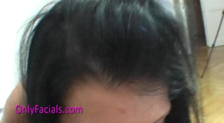 Rough blow job and double facial for czech brunette