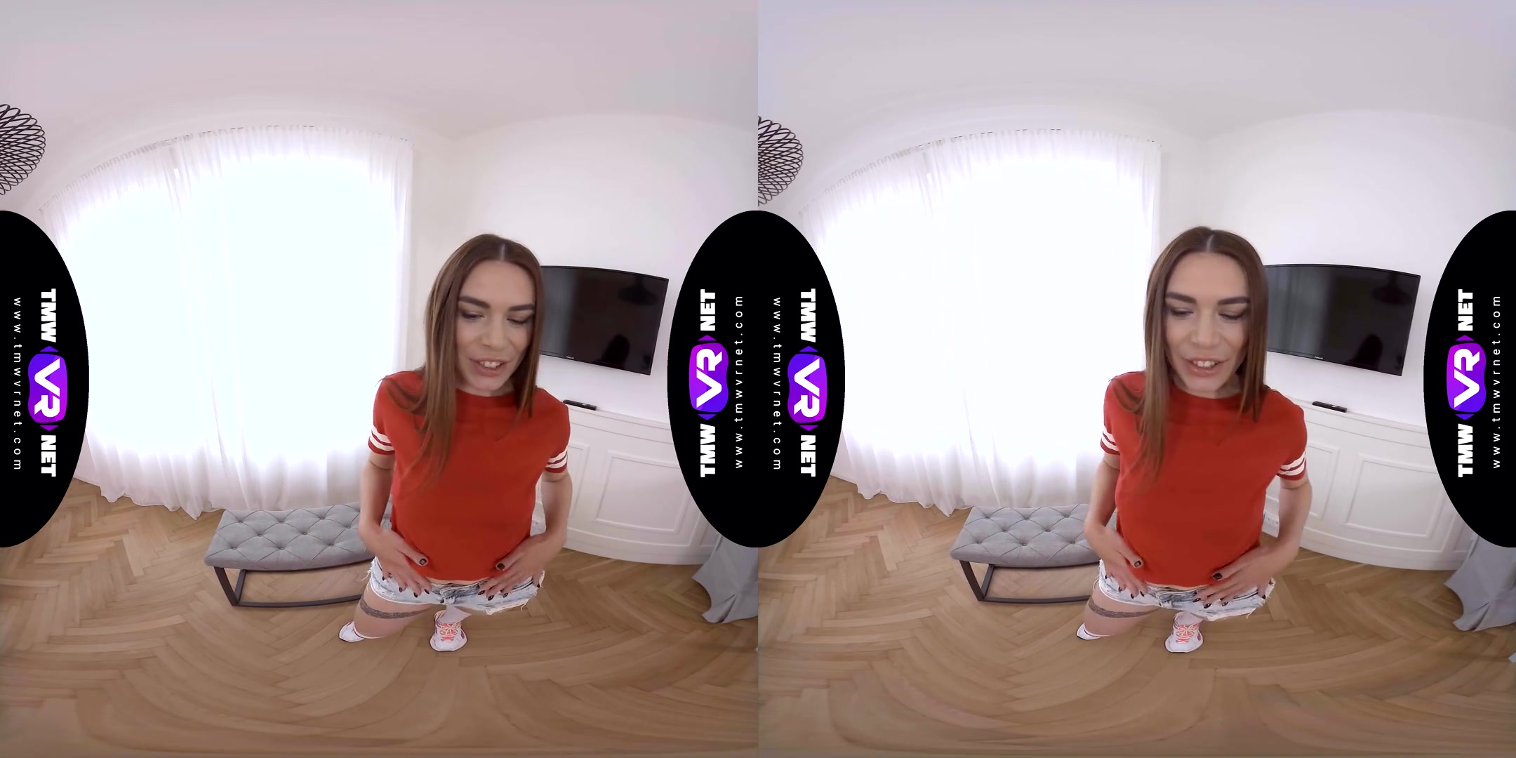 Deep Solo Orgasm Before a Date; Beautiful Babe Masturbates in VR