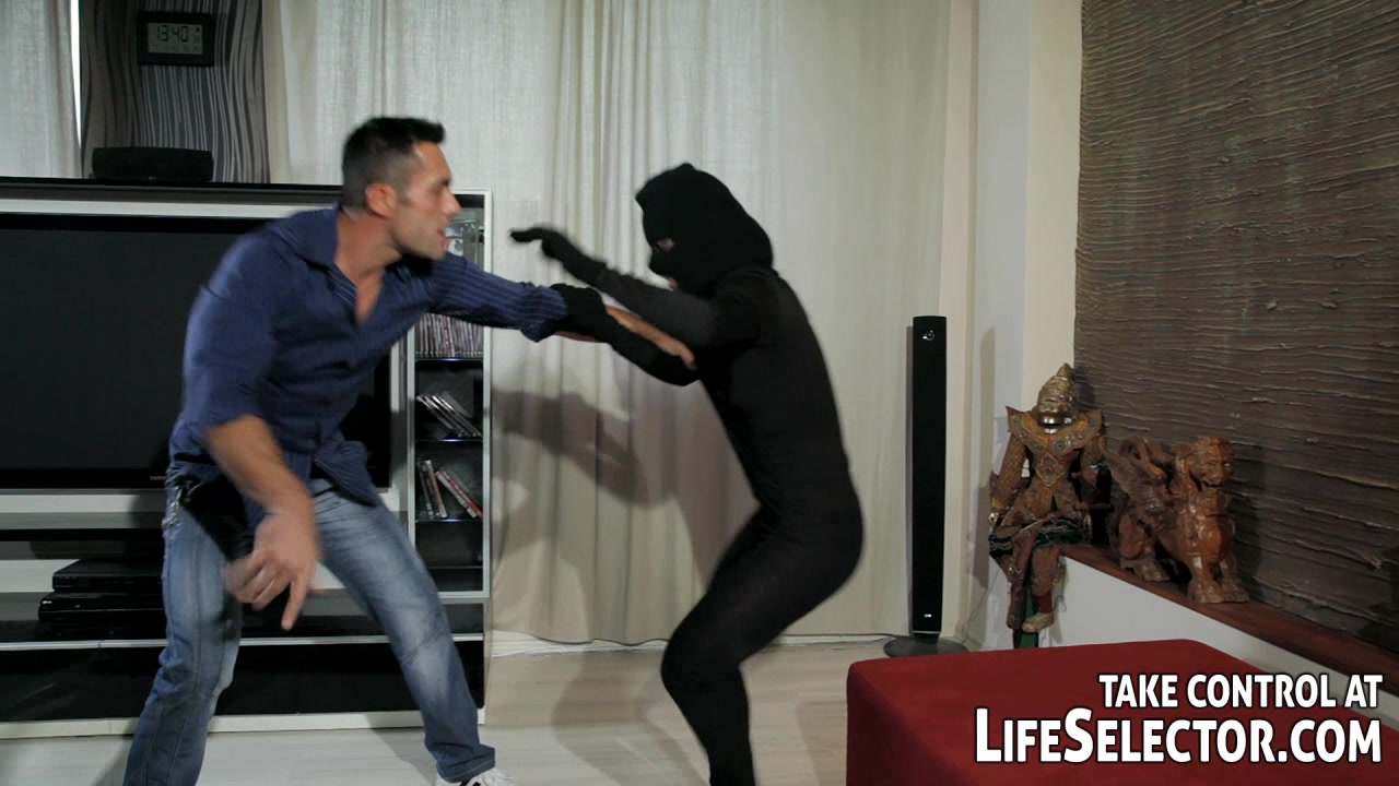 Punish, tie up and fuck the sexy burglar properly
