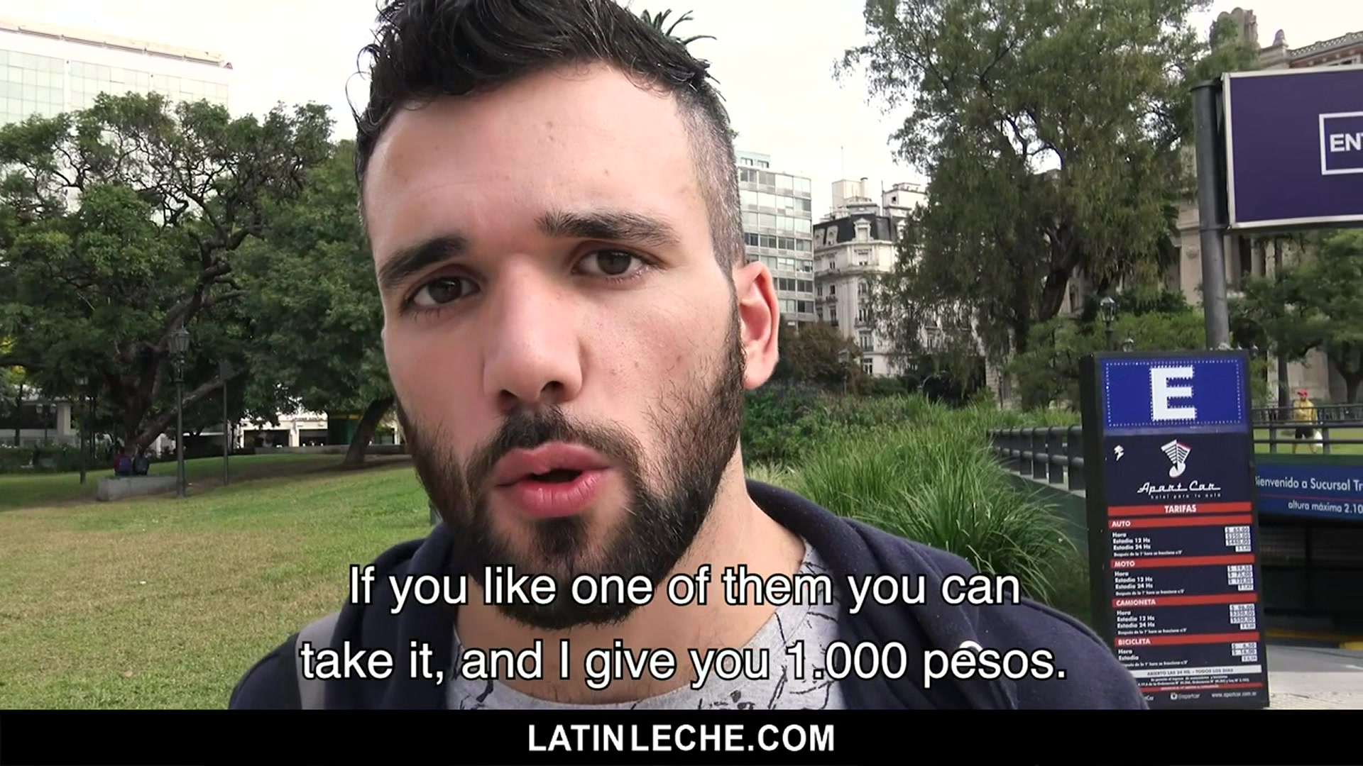 LatinLeche - Muscular Stud Sucks An Uncut Cock For A Fat Wad Of Cash
