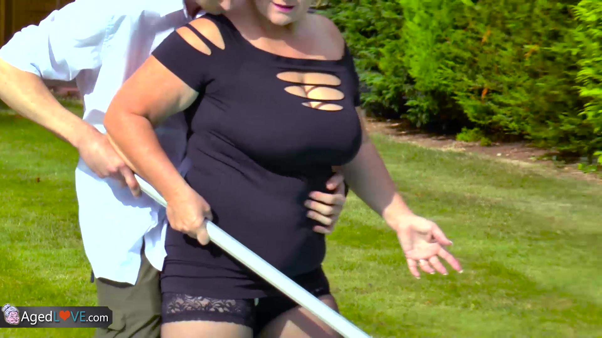 AgedLovE Lacey Starr Fucking Poolboy Hardcore