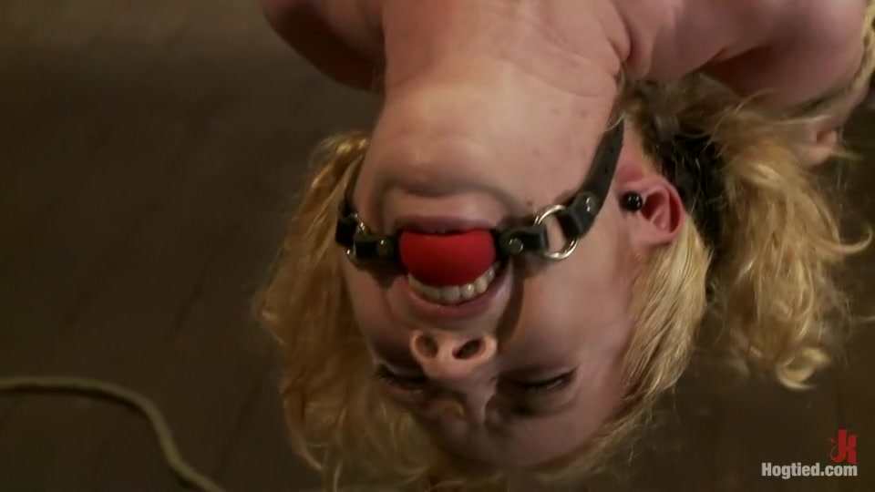 Sexy girl next door bound into a back arch from hell.Made to cum like a common slut