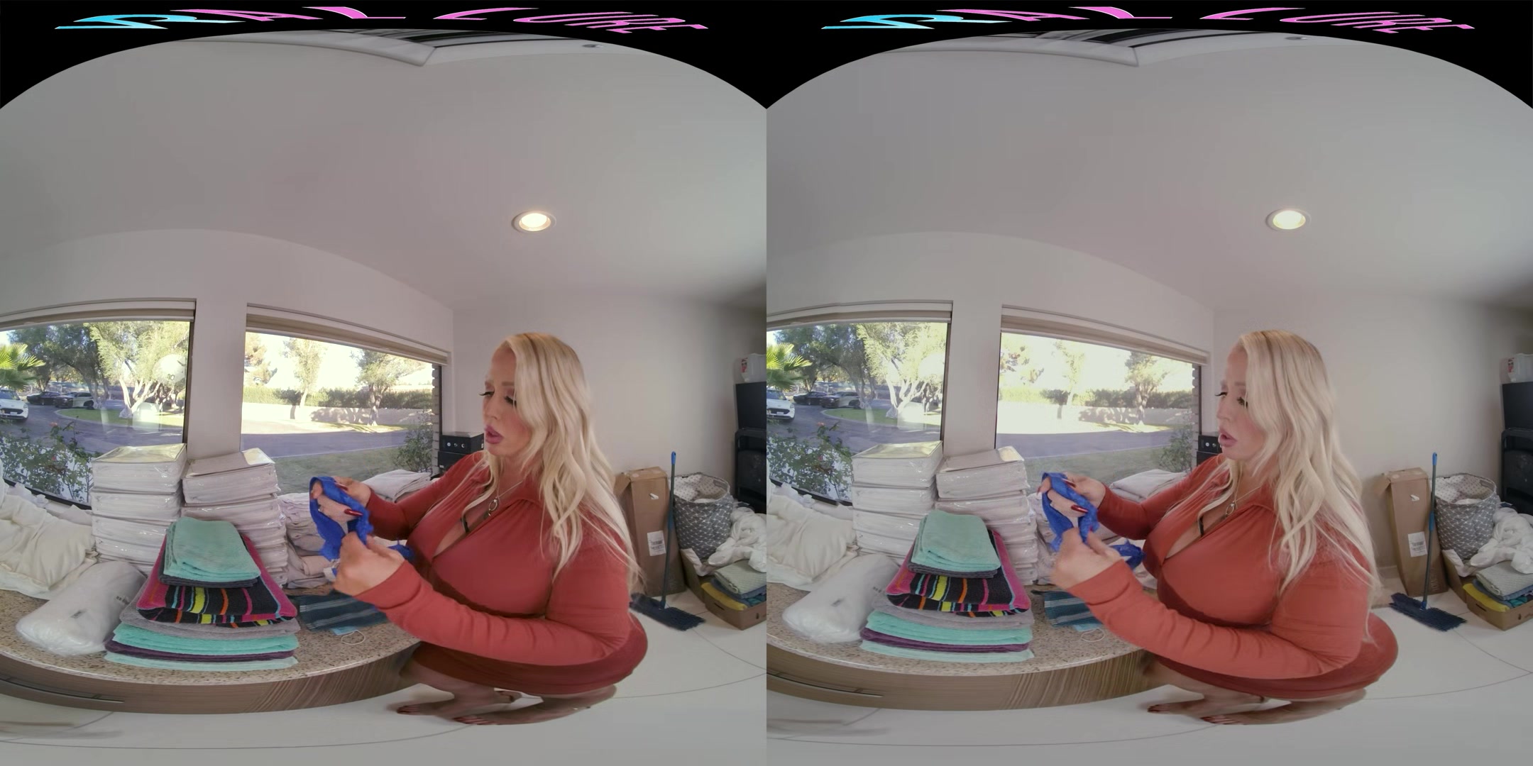 Your horny stepmother wants to teach you a lesson in virtual reality