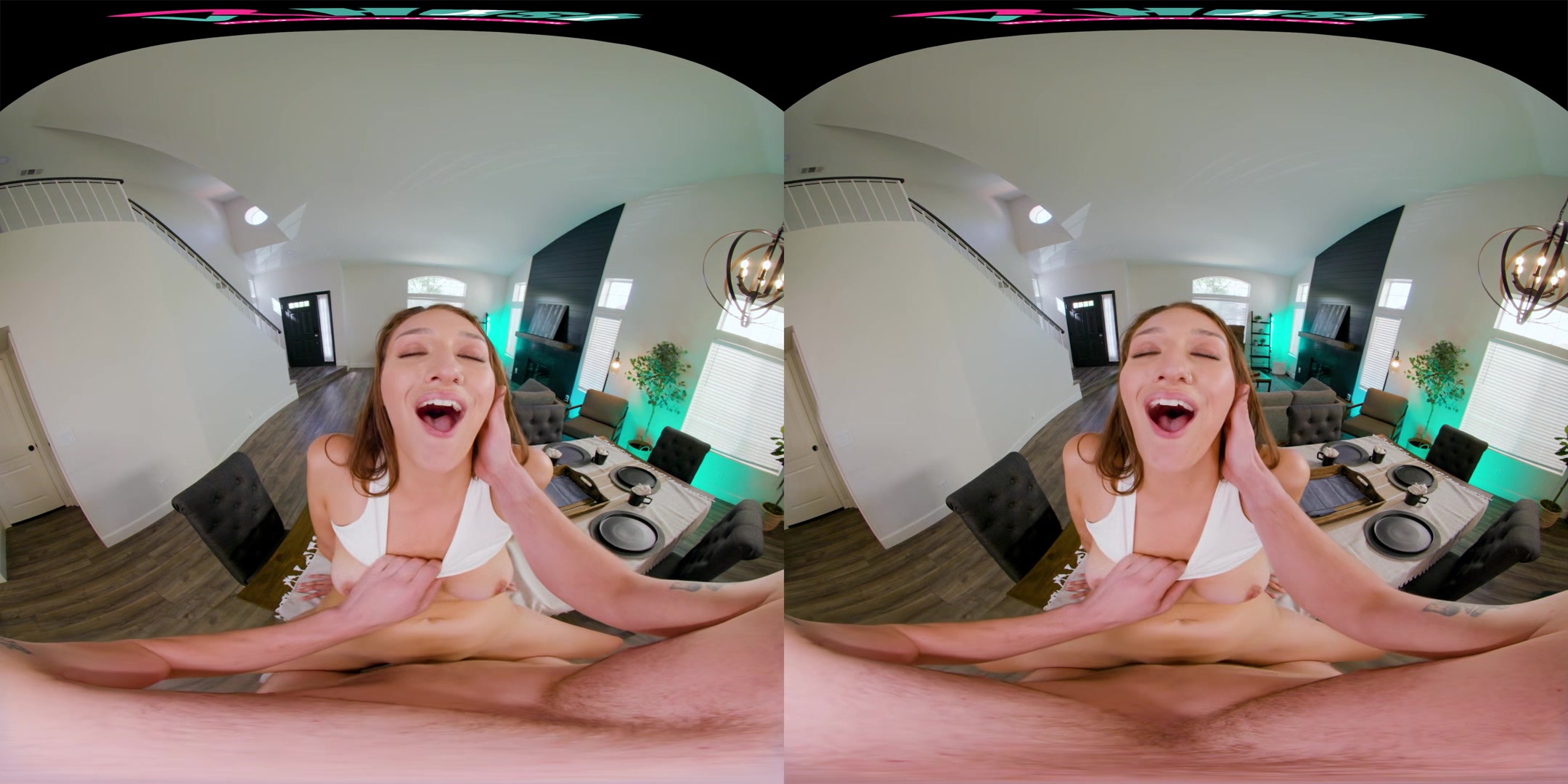 VRHUSH Busty babe Bella Rolland gets ass fucked