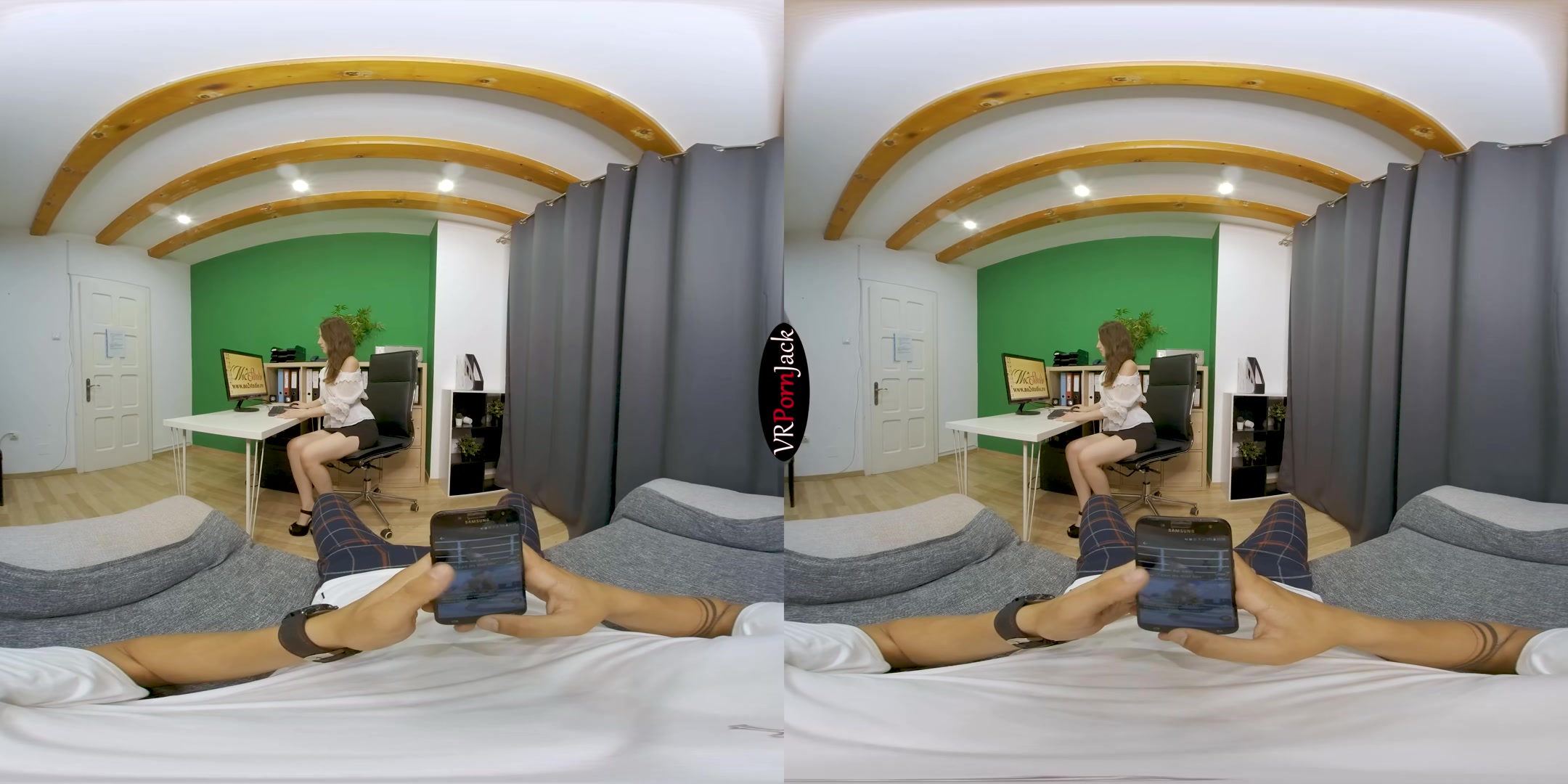 At the Office - Visit from my BF - VRpornjack