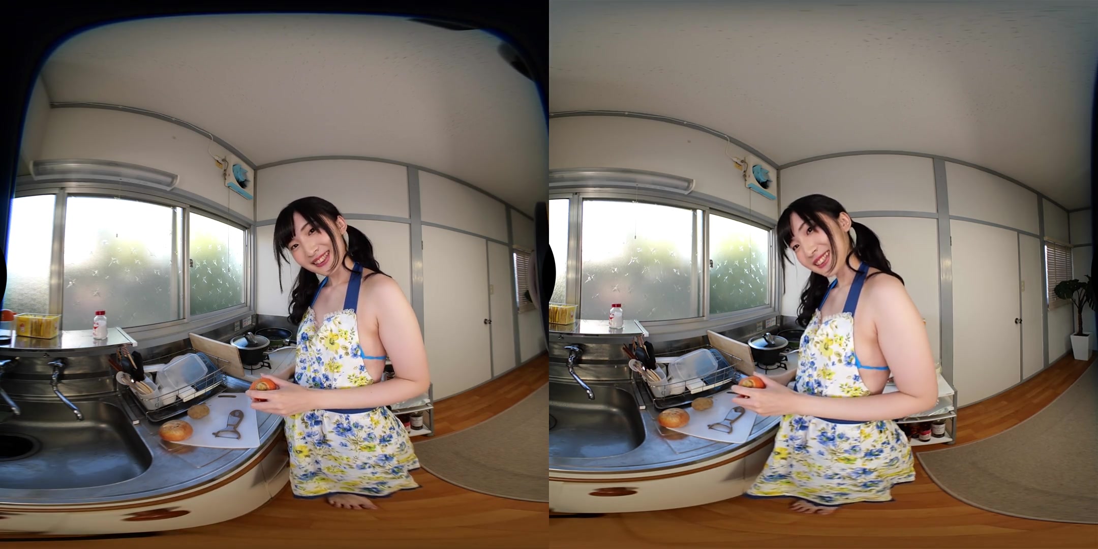 Apartment Days! Nazuna Chitose Act 2; Simply Gorgeous JAV Idol Softcore Non-Nude VR Teasing