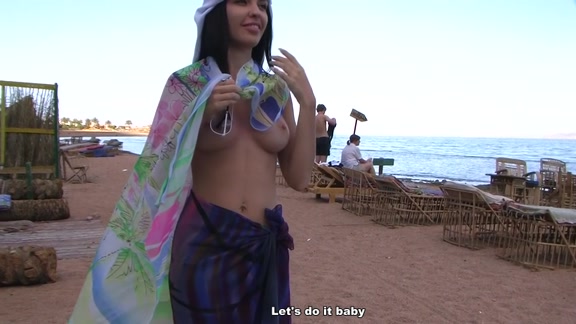 Gf shows off tits and pussy in public
