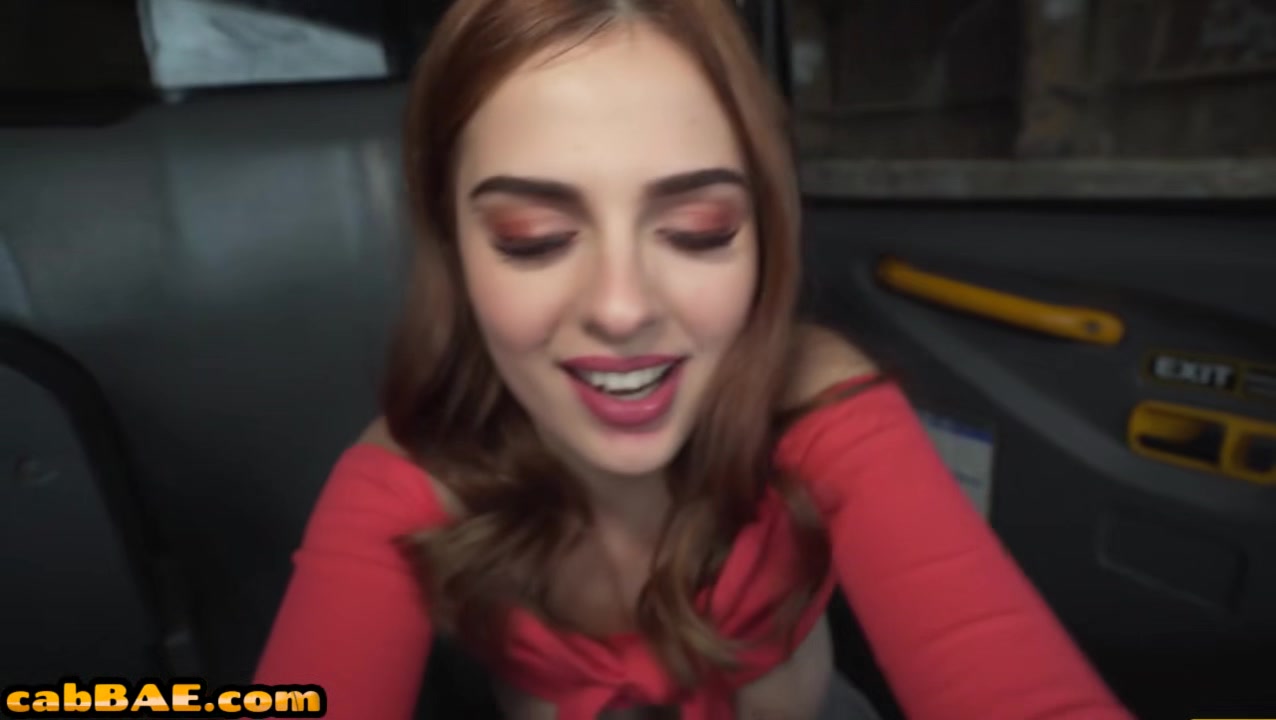 Sexy cab babe fucked by big white dick in wet pussy hole