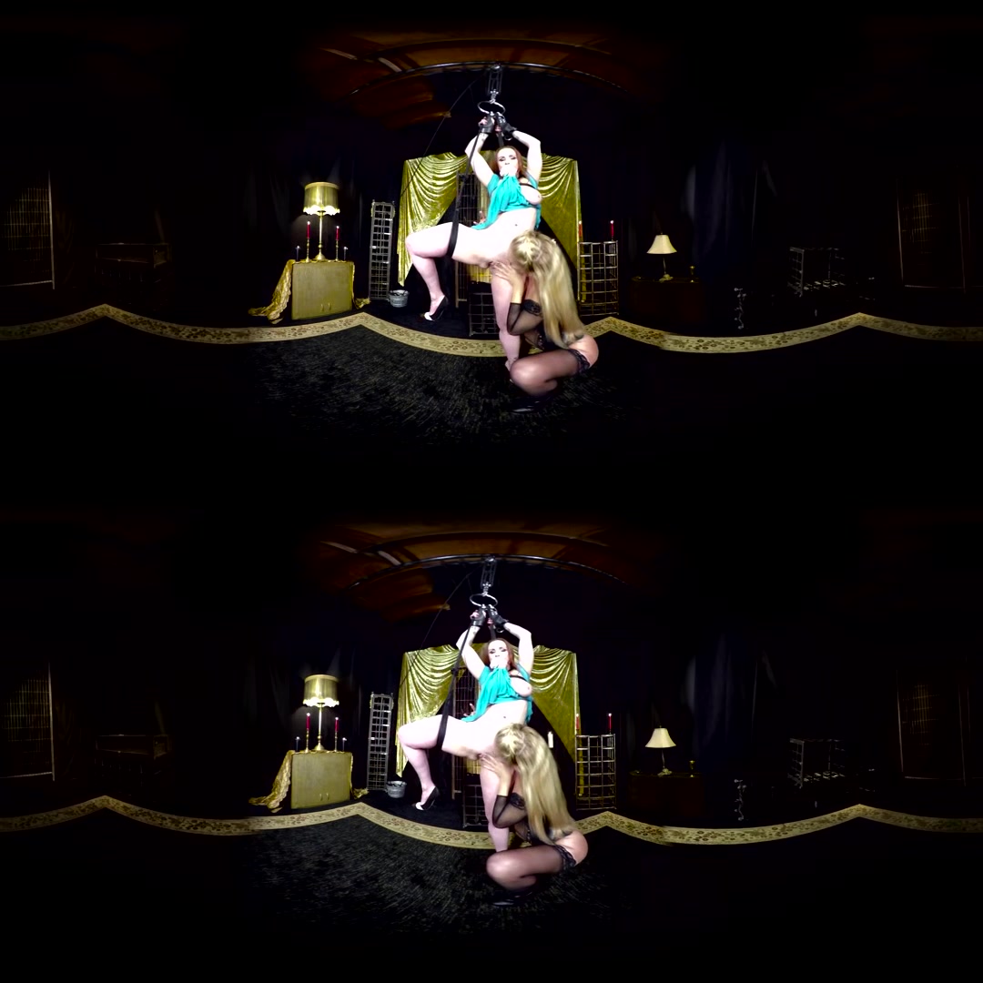 Bella Rossi Tied Up In Lezdom Dungeon