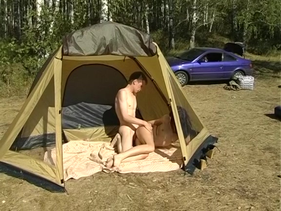 Slutty pair of undressed students 18+ fucking in the tent