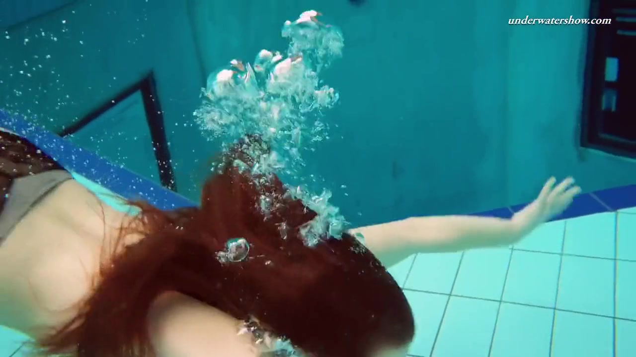 Czech Chick Vesta Enters Swimming Pool