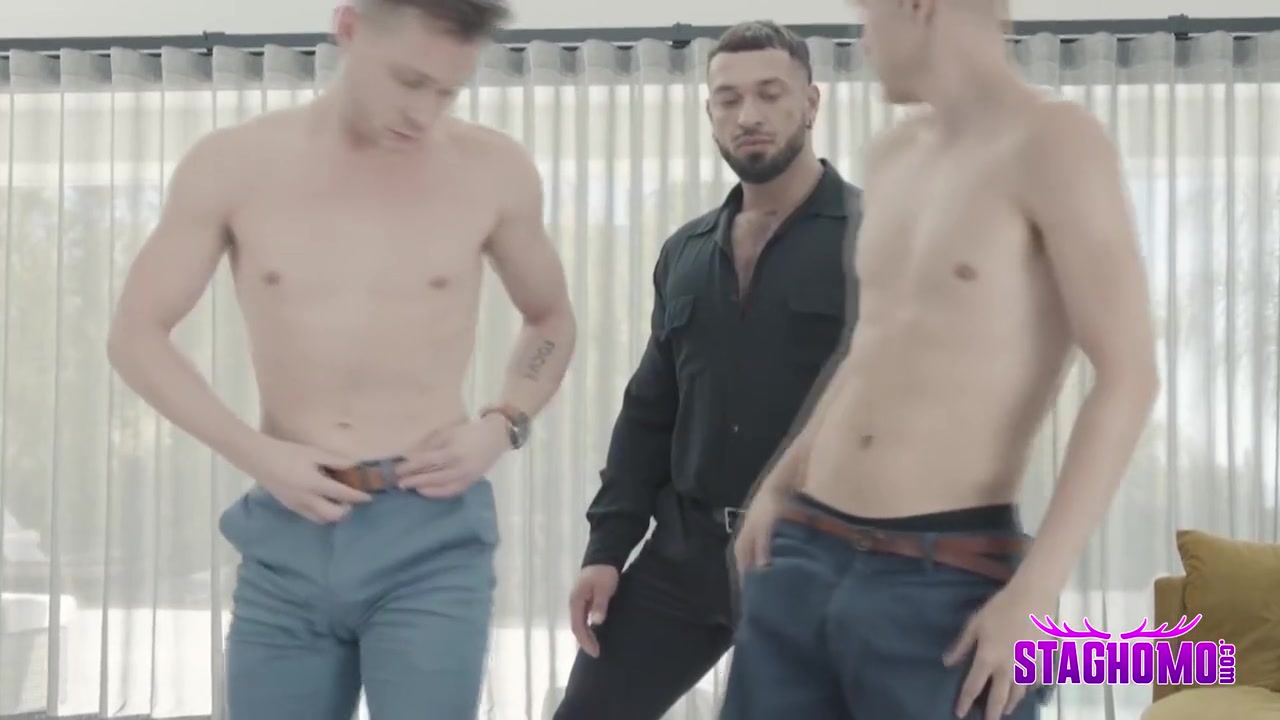 Nik Fros, Noah White And Andrew Connor - Two Twinks Manhandled And Dominated By Rough Mafia Guy