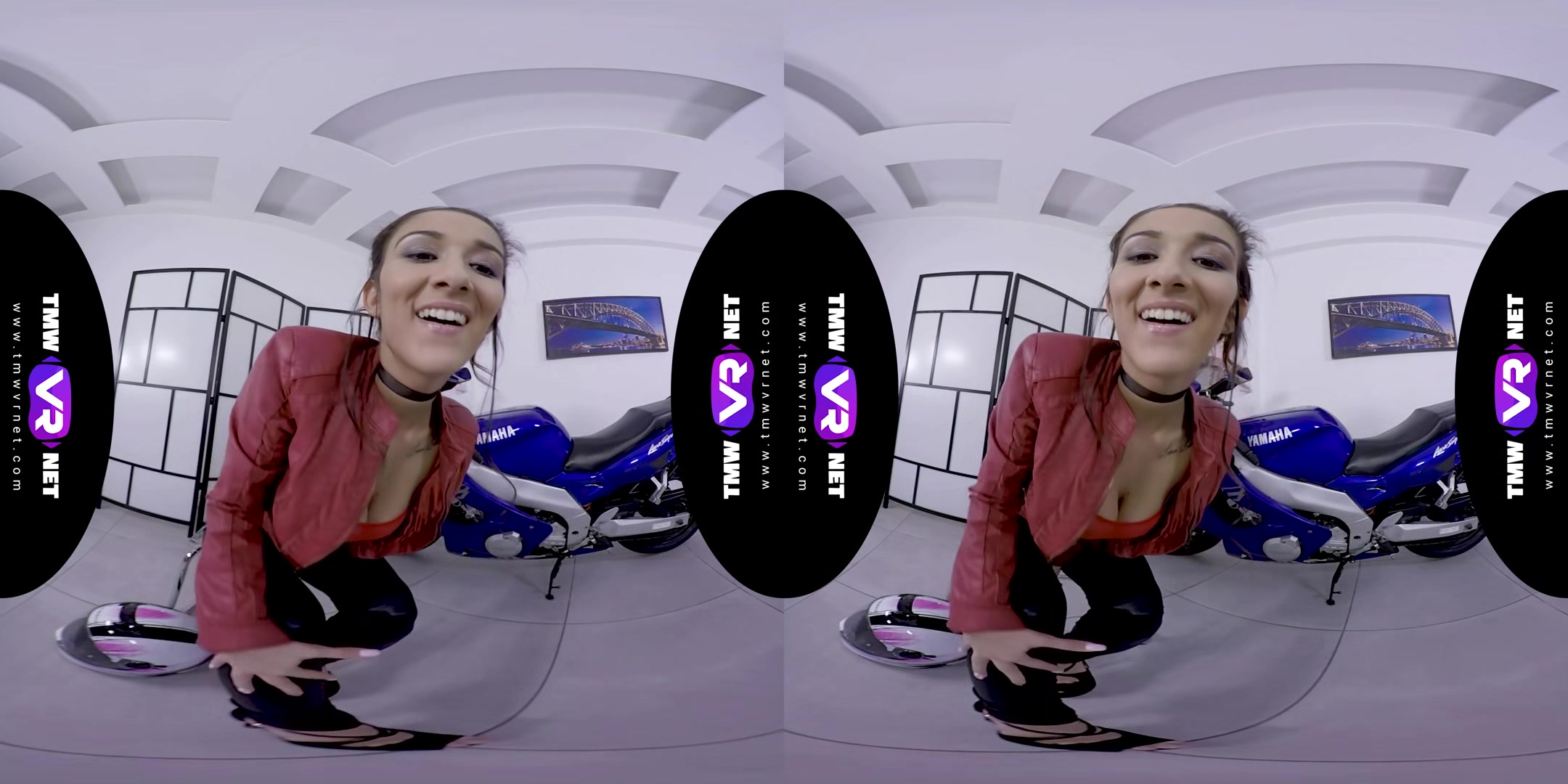 The Biker Babe In Leather Pants Shows Her Best - Striptease And Masturbation