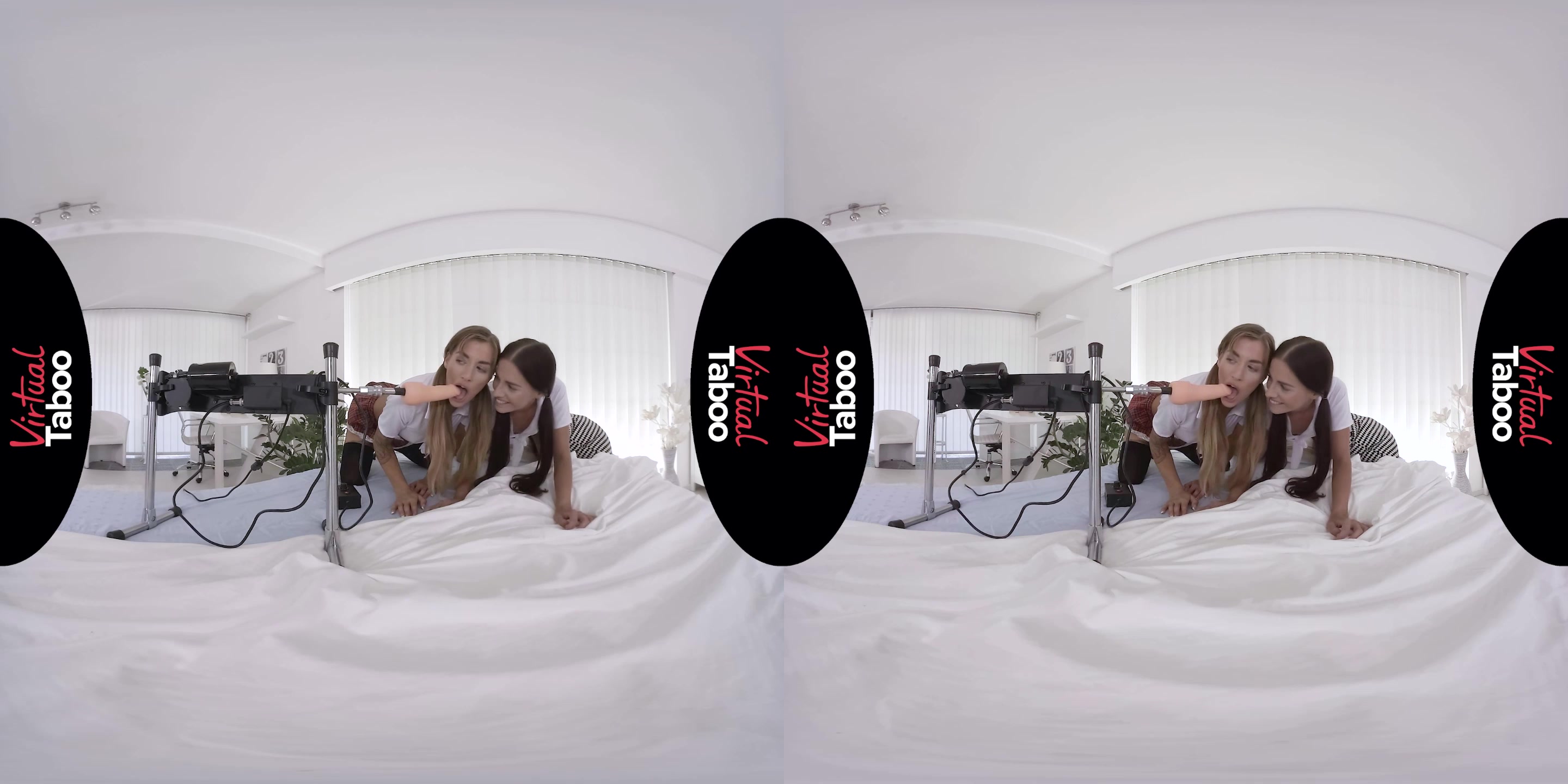 Dellai Fake twins Try Fucking Machine - VirtualTaboo