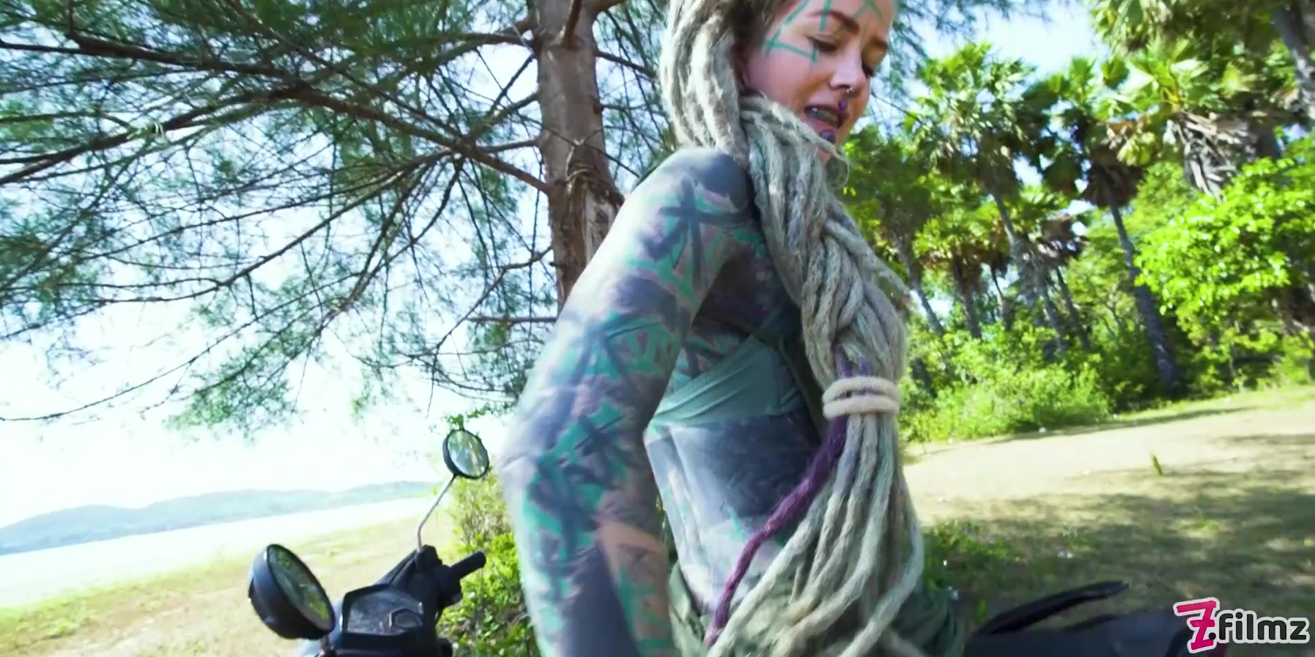 Naughty Tattoo Model Public Masturbation, Alternative teen 18+ Anal Squirt Outdoors