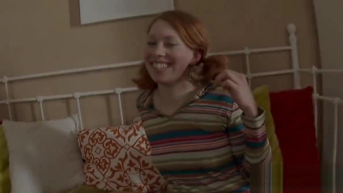 Redhead teen 18+ in pigtails gets her wet pussy pumped