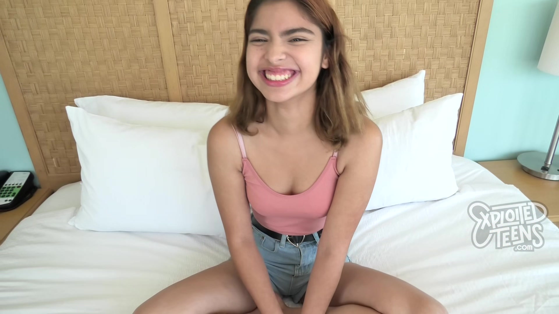 Petite teen 18+ with a Meaty Pussy Swallows a Thick Cock