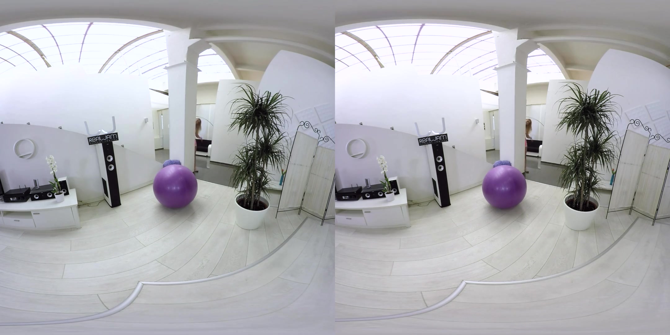 Violette Pure in Sex Fitball Workout - RealJamVR