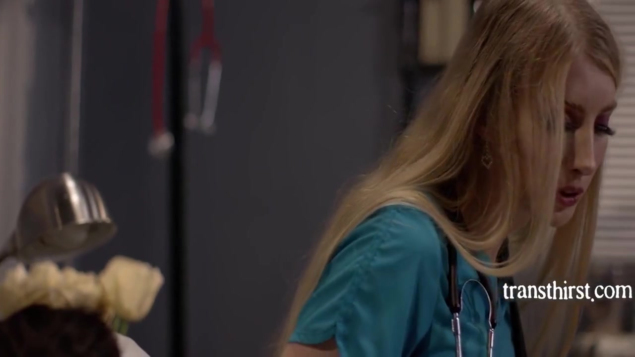 Dakota Wonders And Janelle Fennec In Trans Nurse Takes Care Of Patients Morning Wood Transthirst
