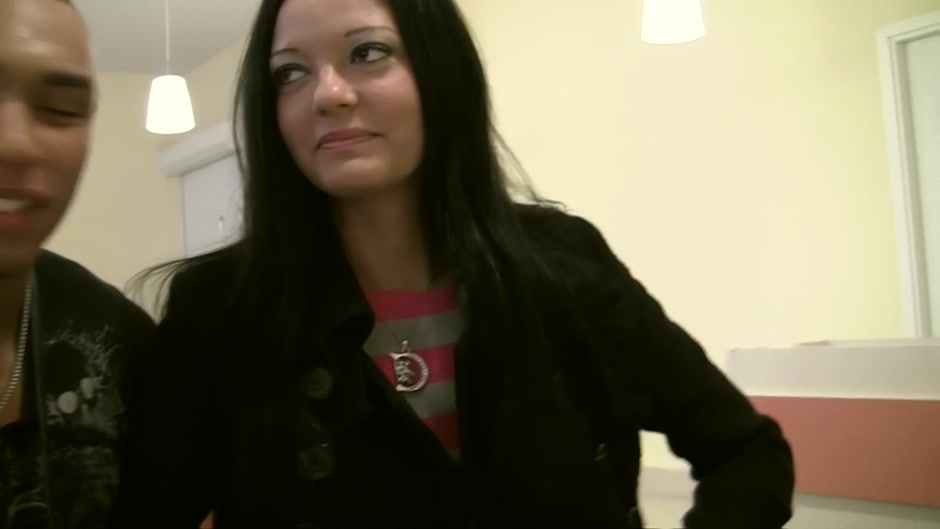 Aurora in gal gets picked up and has sex in restroom