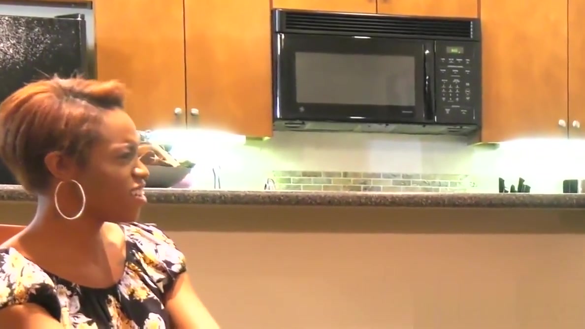 Ebony tgirl spitroasted in sensual threesome