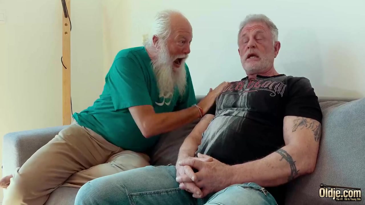 Snow Deville In Young Has Threesome With Old Men And Swallows Cum