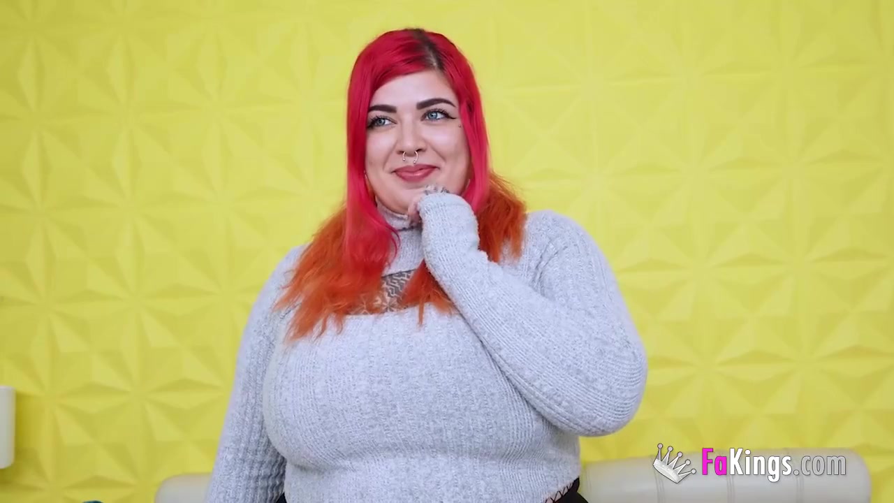 Amazing Bbw Redhead Leia Saez Is Desperate For Don Jorges Old Cock!