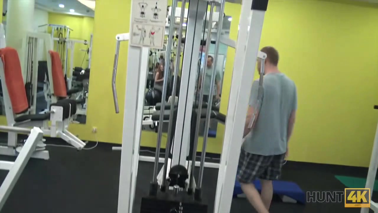 HUNT4K. Slender teen 18+ interrupted training to be fucked for money