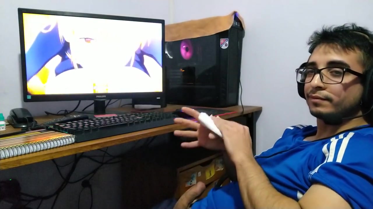 Muscular Man Touches Himself