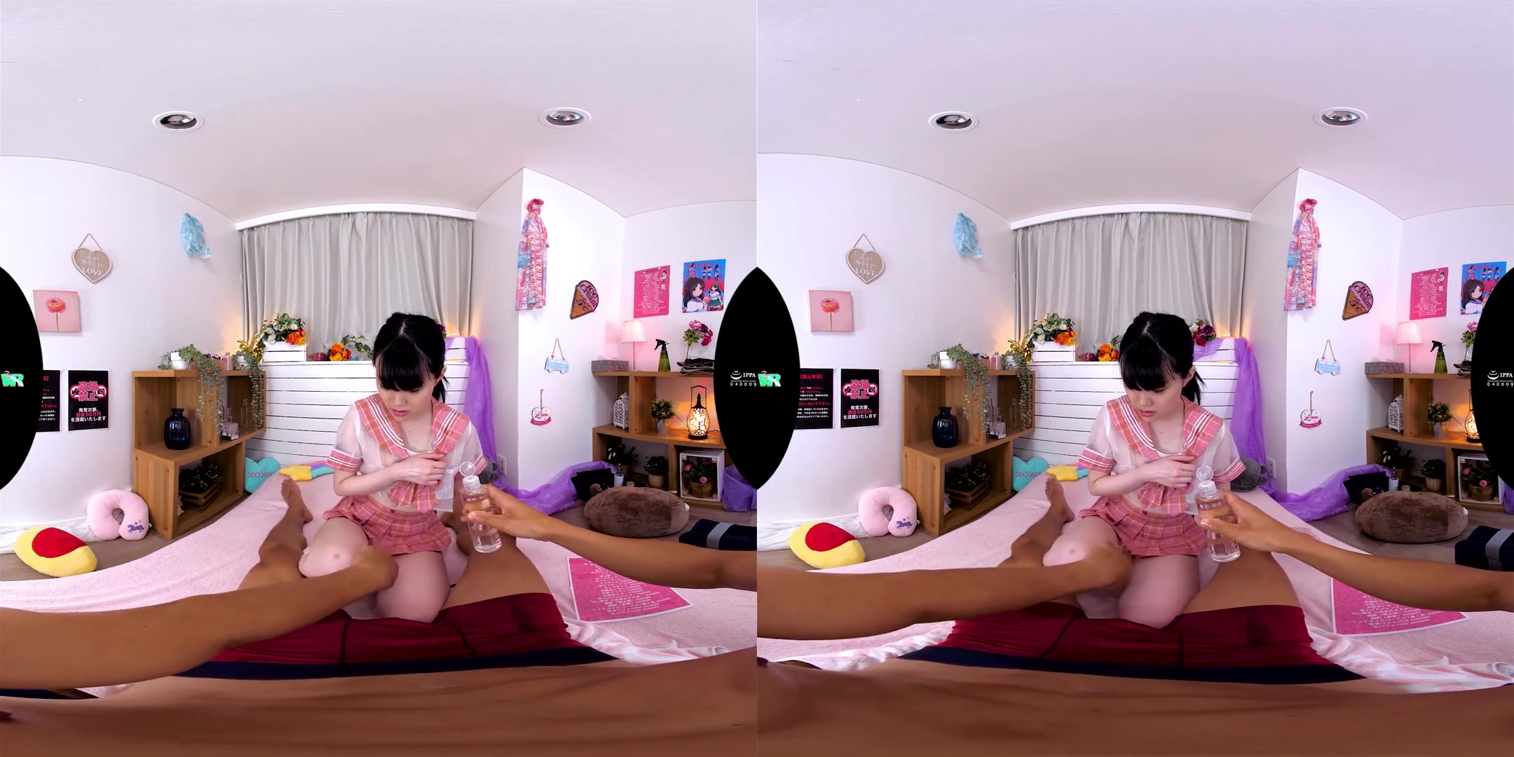 Negotiating a Special Service with the Black-Haired ; Cute Japanese Sucking and Fucking HD VR