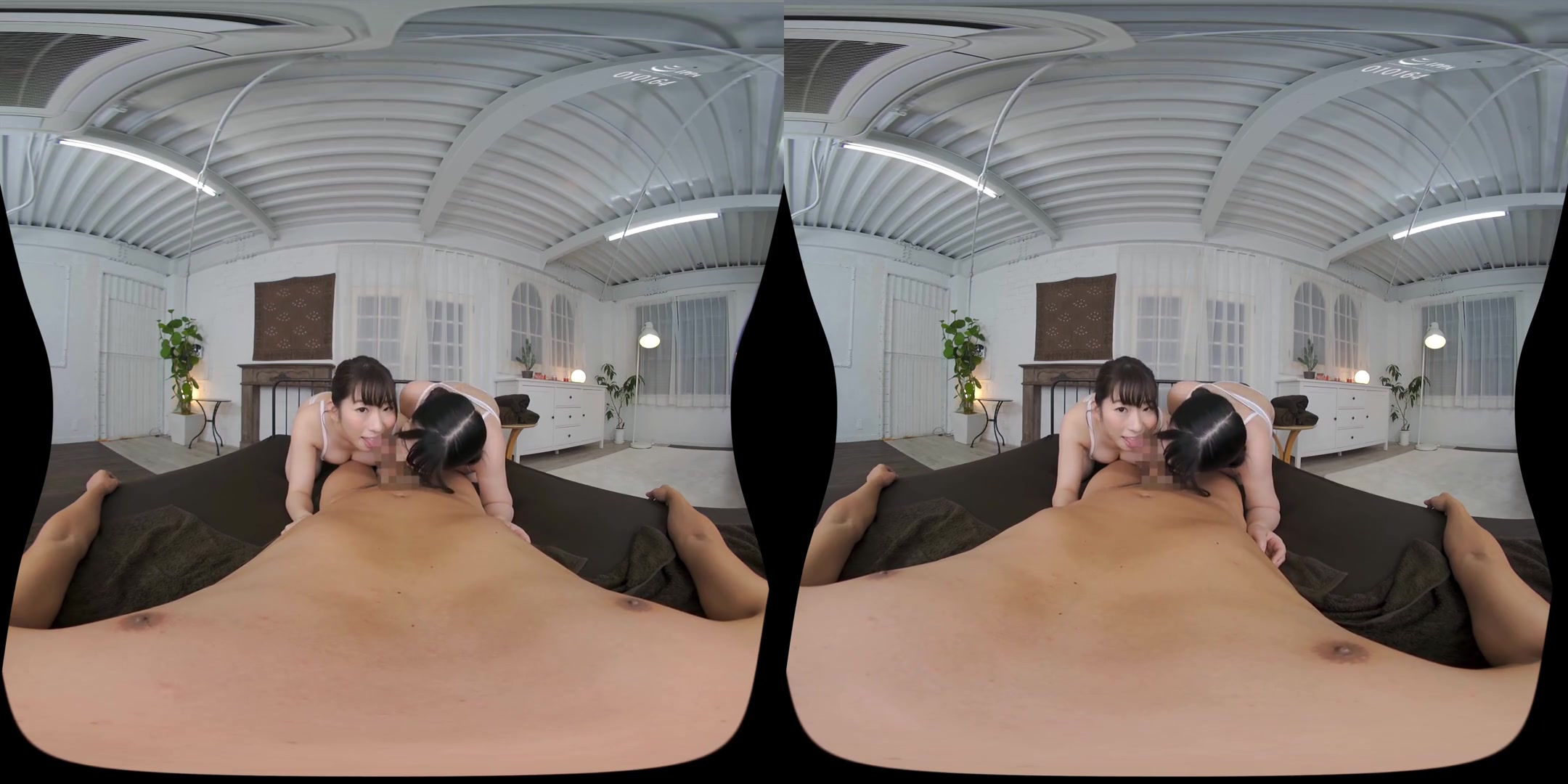 Serving with a Fleshy Body Huge Breasts Massage - Asian FFM Threesome Erotic Massage