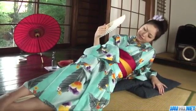 Hana makes magic with her warm lips during rough porn