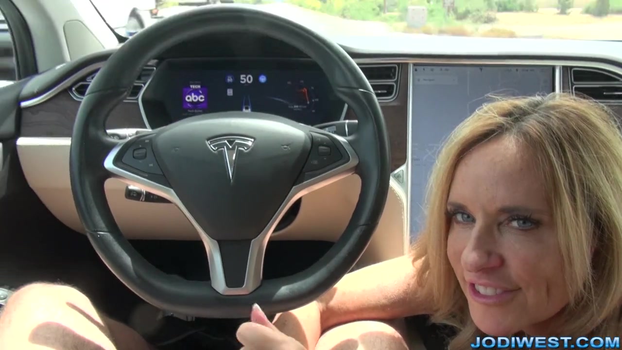 Jodi West Shows The Benefits Of Having A Self Driving Tesla - JodiWest