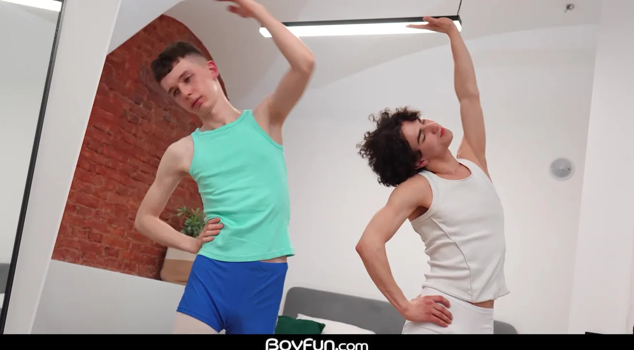 Larry Wilson - Boys In Tights Share Their Cocks & Suck & Fuck Their Hot Cum Out In A Workout Session!