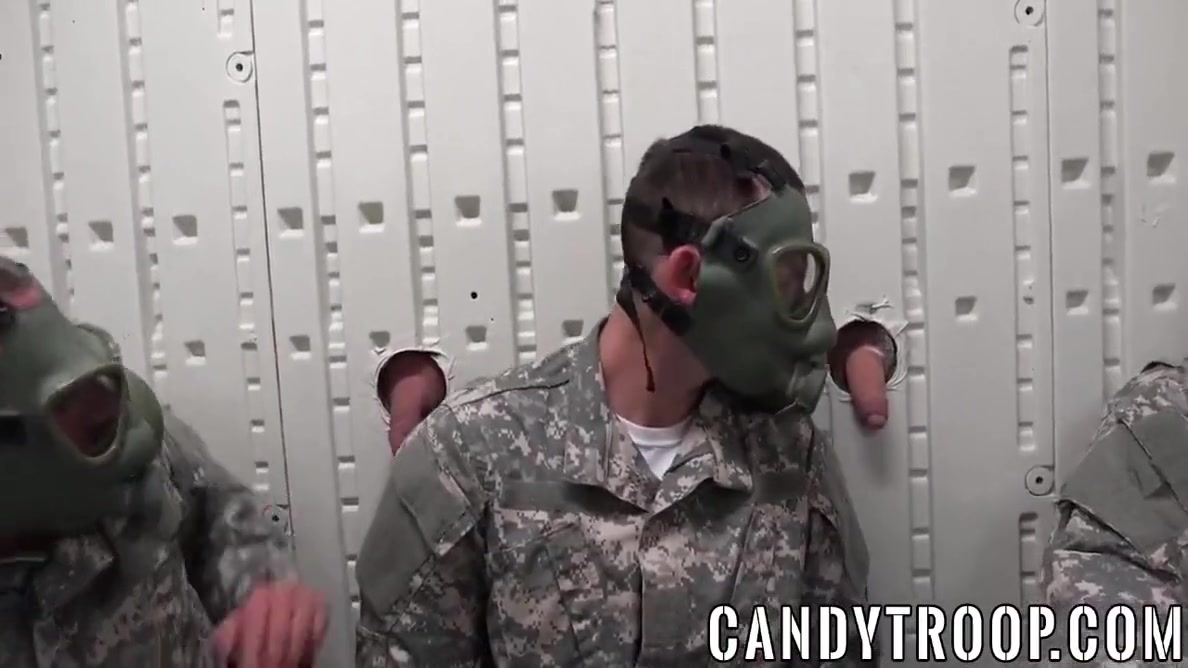 Muscle Military Jocks Ass Drilled After Glory Hole Handjob