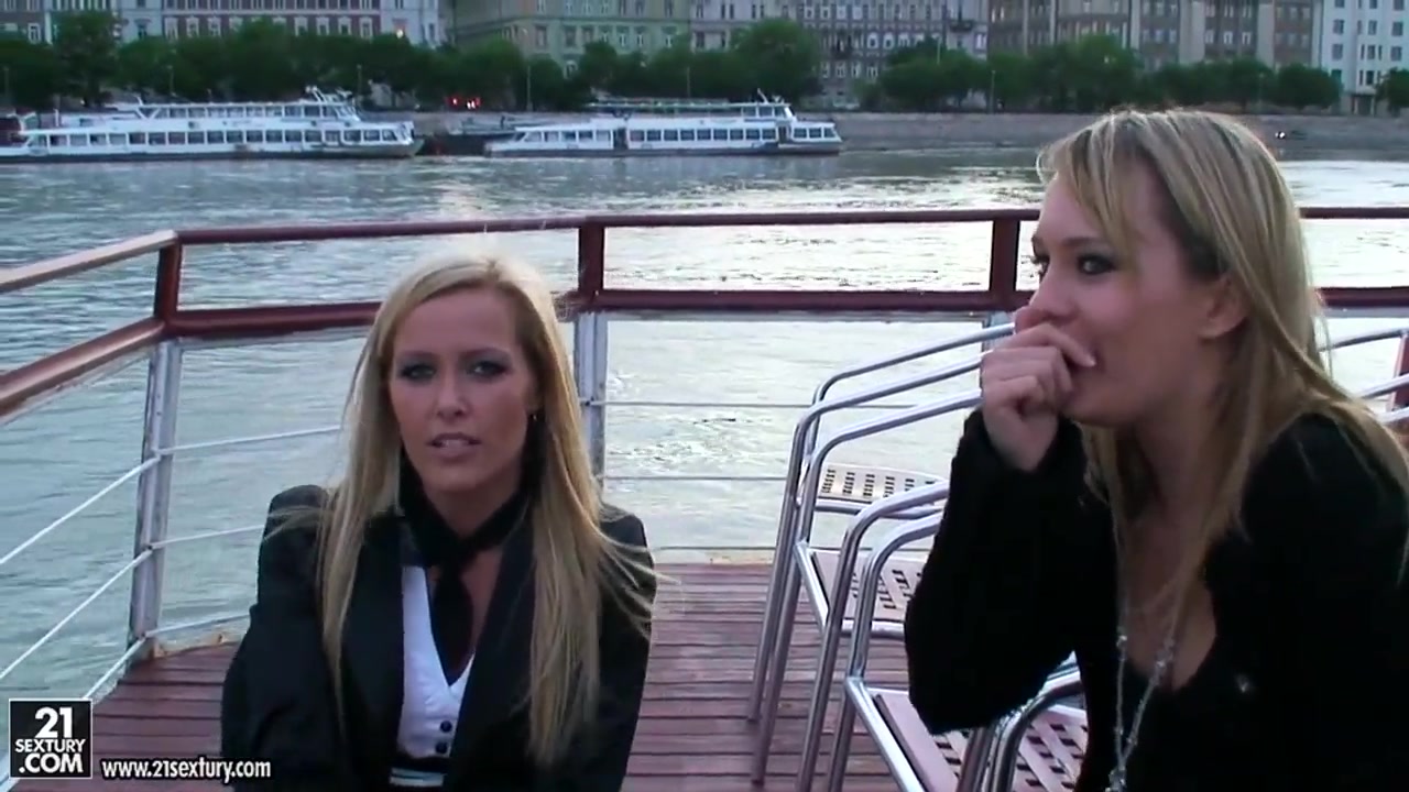 Blue Angel and Sophie Moone ride on a boat